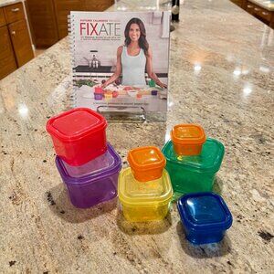 Fixate Cookbook by Autumn Calabrese and Portion Control Containers